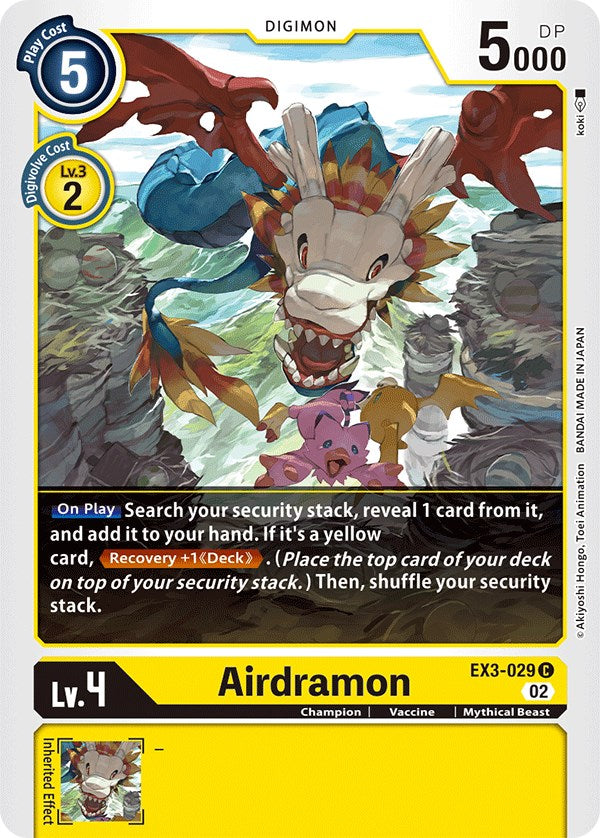 Airdramon [EX3-029] [Draconic Roar] | Card Merchant Takapuna