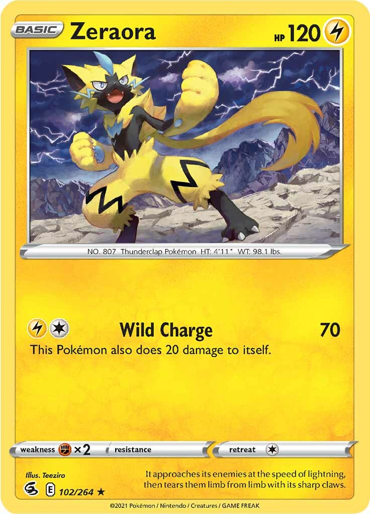 Zeraora (102/264) [Sword & Shield: Fusion Strike] | Card Merchant Takapuna