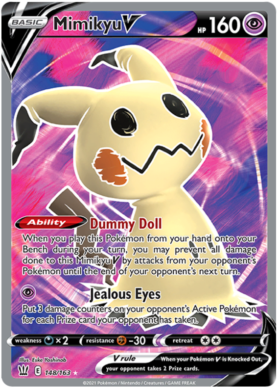 Mimikyu V (148/163) [Sword & Shield: Battle Styles] | Card Merchant Takapuna