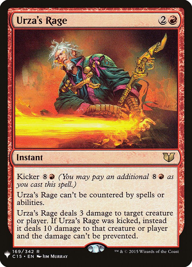 Urza's Rage [The List] | Card Merchant Takapuna