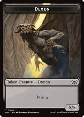 Demon // Bird Double-Sided Token [Duskmourn: House of Horror Commander Tokens] | Card Merchant Takapuna