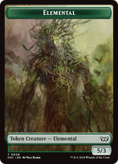 Elemental // Bird Double-Sided Token [Duskmourn: House of Horror Commander Tokens] | Card Merchant Takapuna