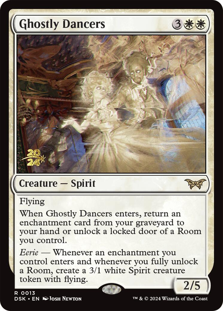 Ghostly Dancers [Duskmourn: House of Horror Prerelease Promos] | Card Merchant Takapuna