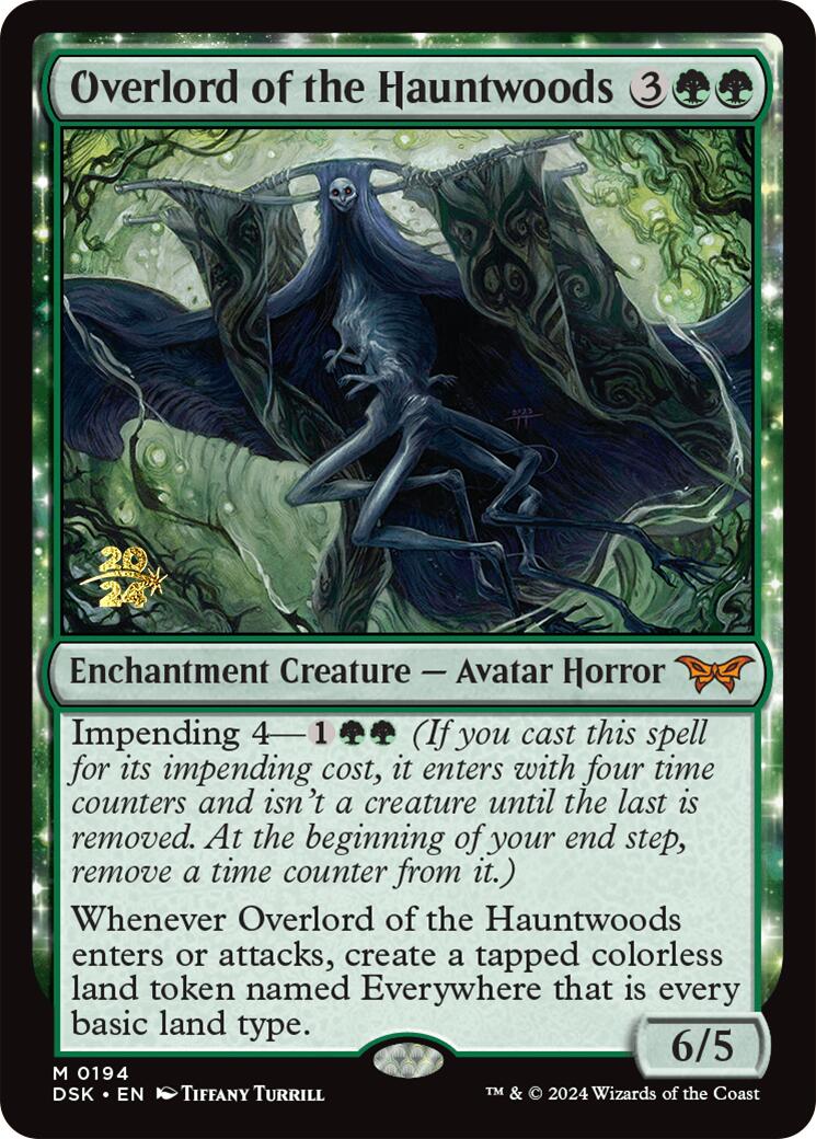 Overlord of the Hauntwoods [Duskmourn: House of Horror Prerelease Promos] | Card Merchant Takapuna