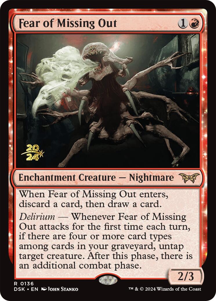 Fear of Missing Out [Duskmourn: House of Horror Prerelease Promos] | Card Merchant Takapuna