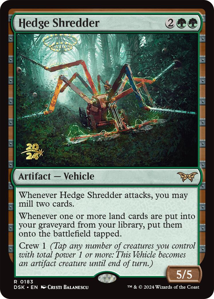 Hedge Shredder [Duskmourn: House of Horror Prerelease Promos] | Card Merchant Takapuna