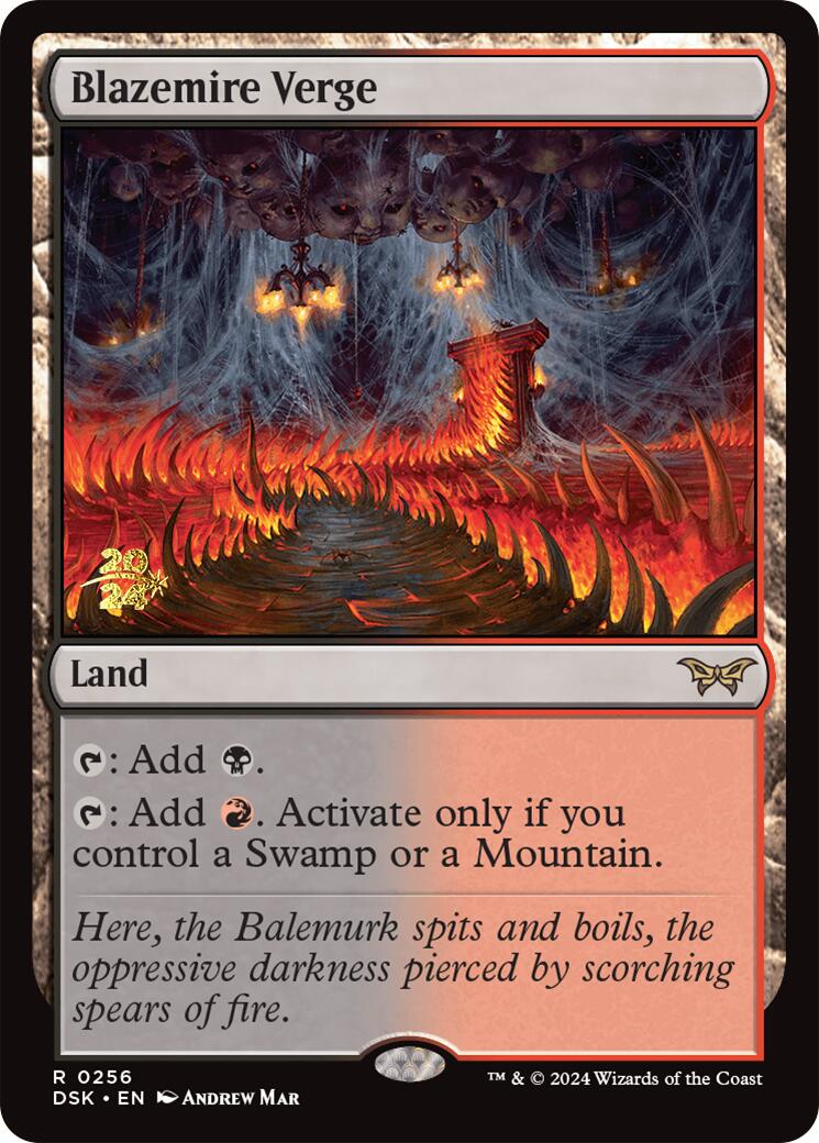 Blazemire Verge [Duskmourn: House of Horror Prerelease Promos] | Card Merchant Takapuna