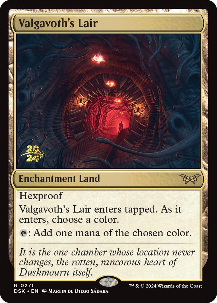 Valgavoth's Lair [Duskmourn: House of Horror Prerelease Promos] | Card Merchant Takapuna