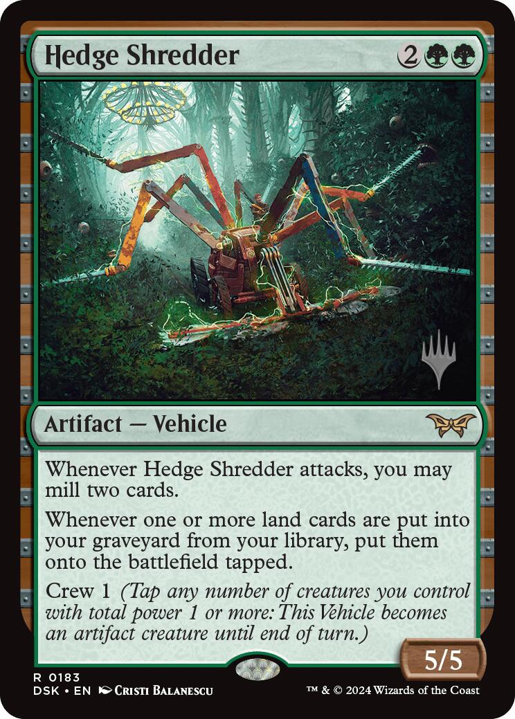 Hedge Shredder [Duskmourn: House of Horror Promos] | Card Merchant Takapuna