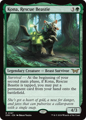 Kona, Rescue Beastie (0187) [Duskmourn: House of Horror Promos] | Card Merchant Takapuna