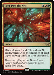 Peer Past the Veil [Duskmourn: House of Horror Promos] | Card Merchant Takapuna