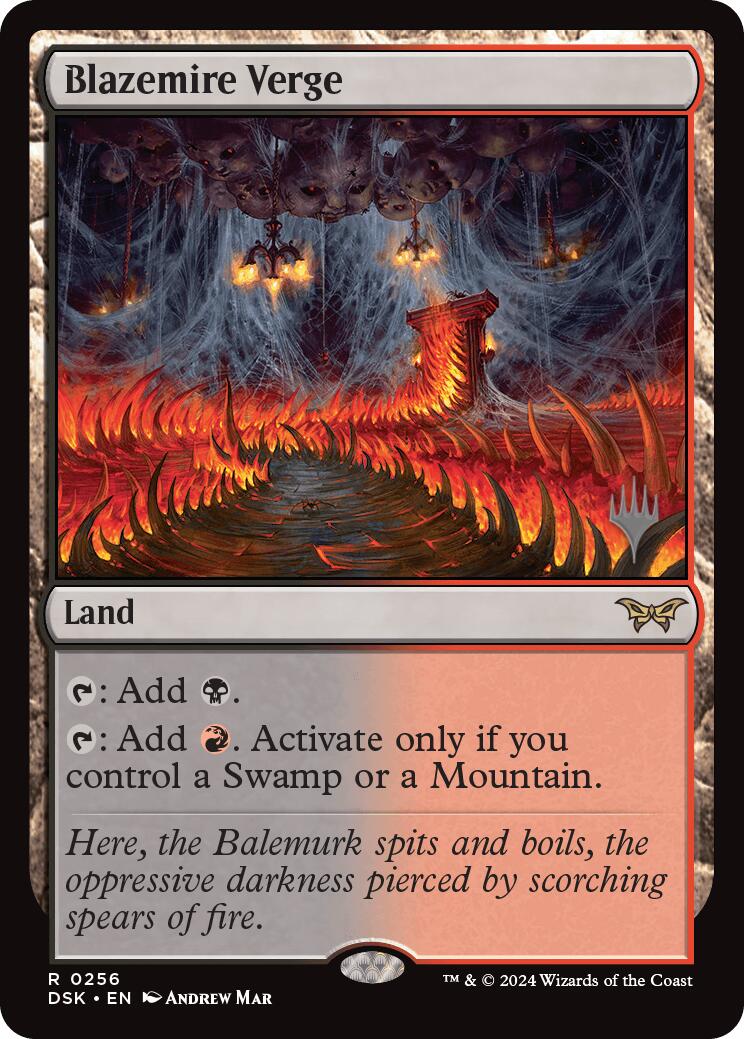 Blazemire Verge [Duskmourn: House of Horror Promos] | Card Merchant Takapuna