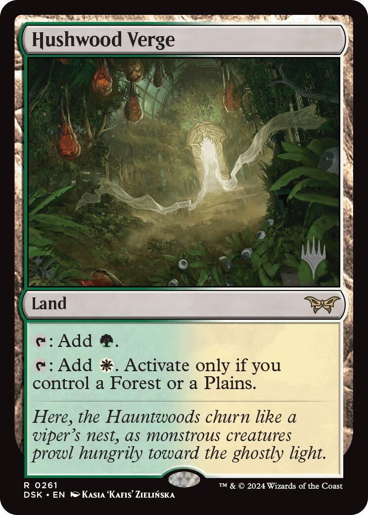 Hushwood Verge [Duskmourn: House of Horror Promos] | Card Merchant Takapuna