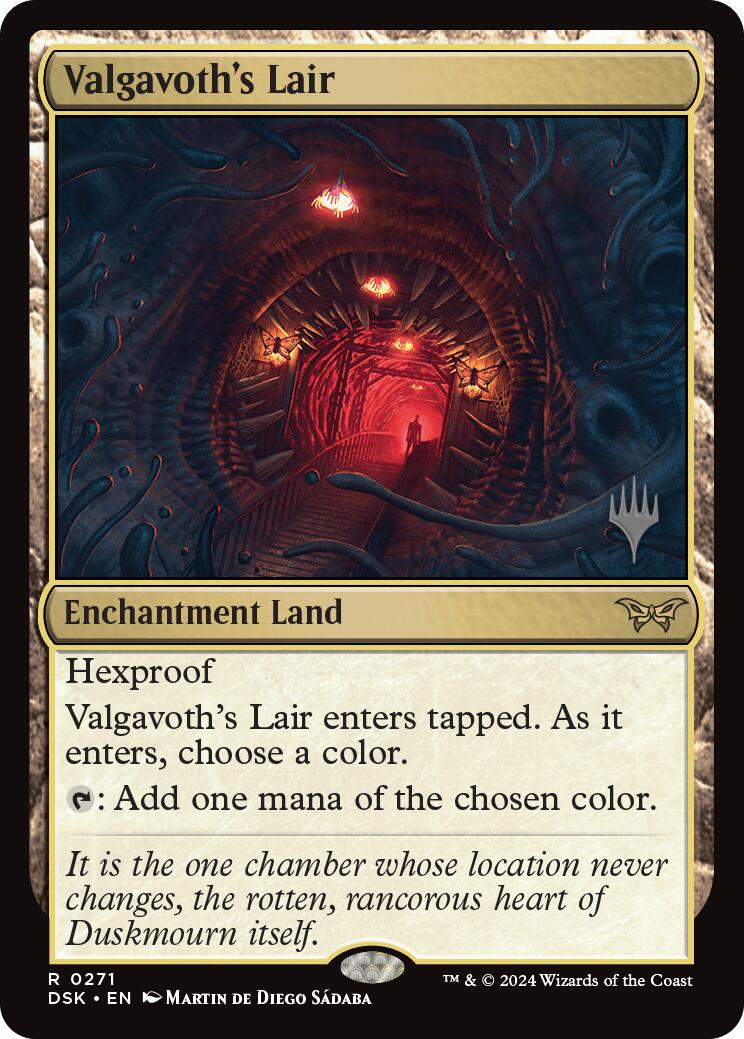 Valgavoth's Lair (Promo Pack) [Duskmourn: House of Horror Promos] | Card Merchant Takapuna