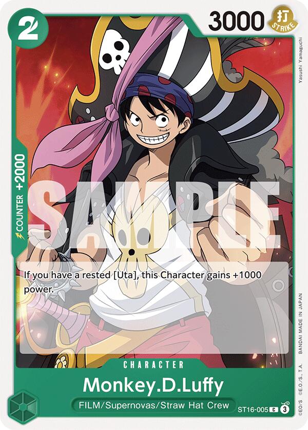 Monkey.D.Luffy [Starter Deck: GREEN Uta] | Card Merchant Takapuna