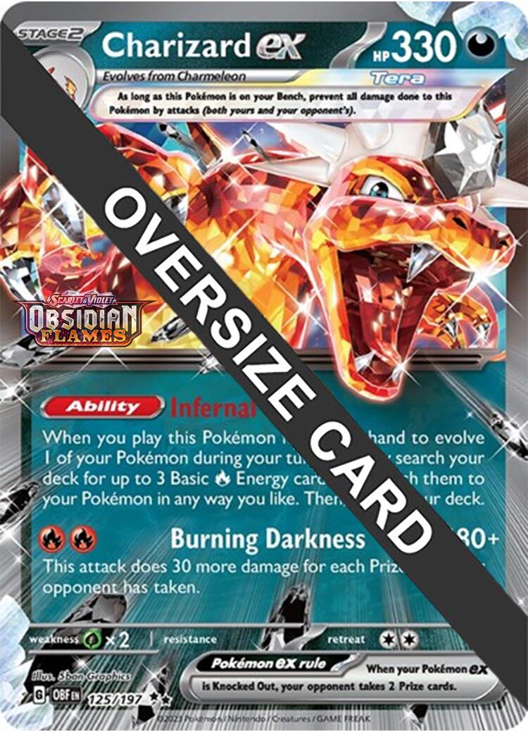 Charizard ex (125/197 - Jumbo Card) [Scarlet & Violet: Obsidian Flames] | Card Merchant Takapuna