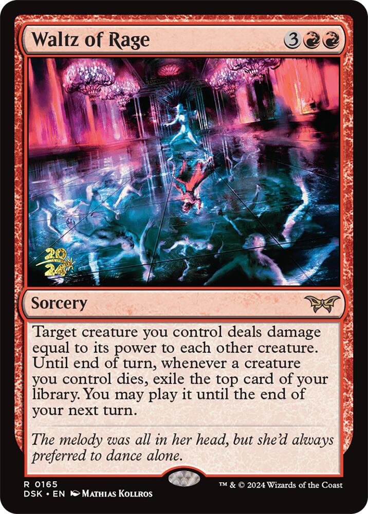 Waltz of Rage [Duskmourn: House of Horror Prerelease Promos] | Card Merchant Takapuna