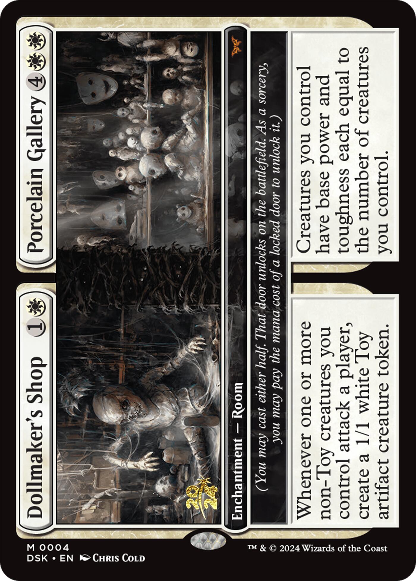 Dollmaker's Shop // Porcelain Gallery [Duskmourn: House of Horror Prerelease Promos] | Card Merchant Takapuna