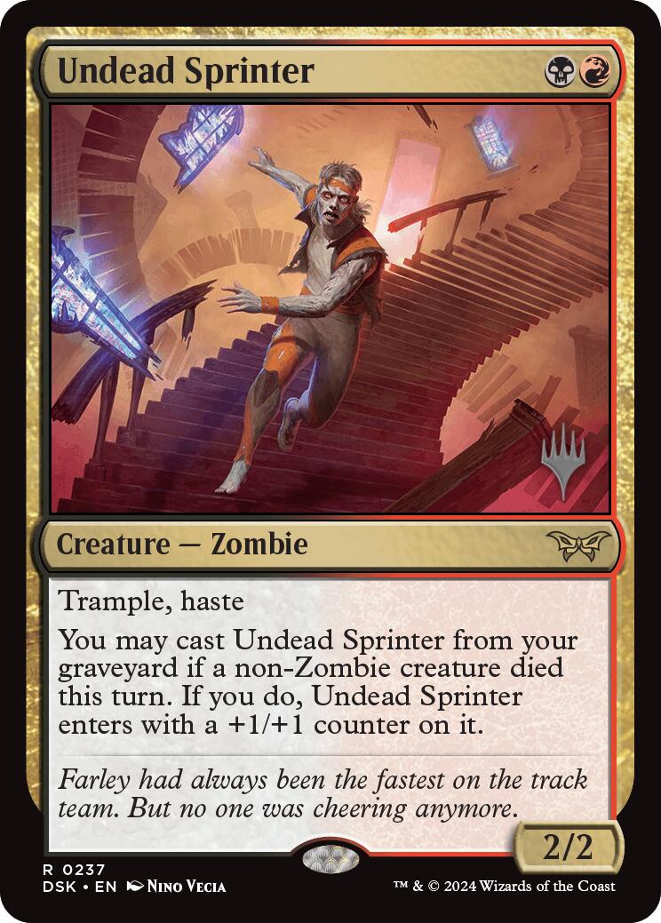 Undead Sprinter [Duskmourn: House of Horror Promos] | Card Merchant Takapuna