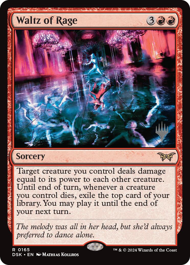 Waltz of Rage [Duskmourn: House of Horror Promos] | Card Merchant Takapuna