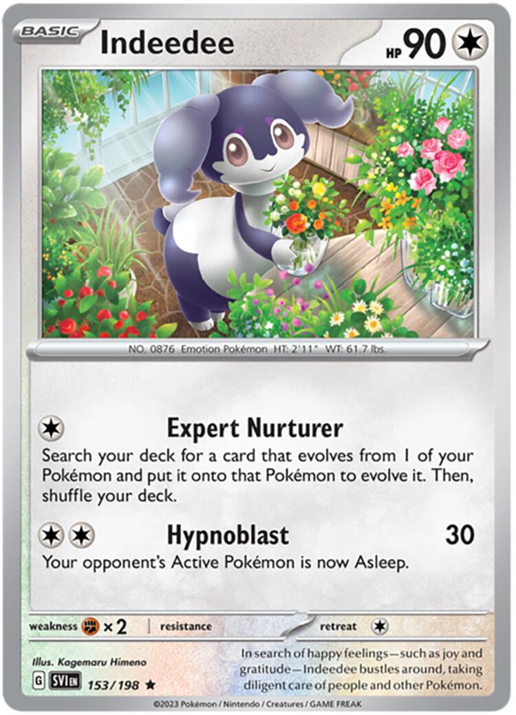 Indeedee (153/198) (Theme Deck Exclusive) [Scarlet & Violet: Base Set] | Card Merchant Takapuna