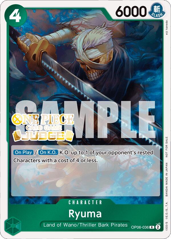 Ryuma (Judge Pack Vol. 4) [One Piece Promotion Cards] | Card Merchant Takapuna