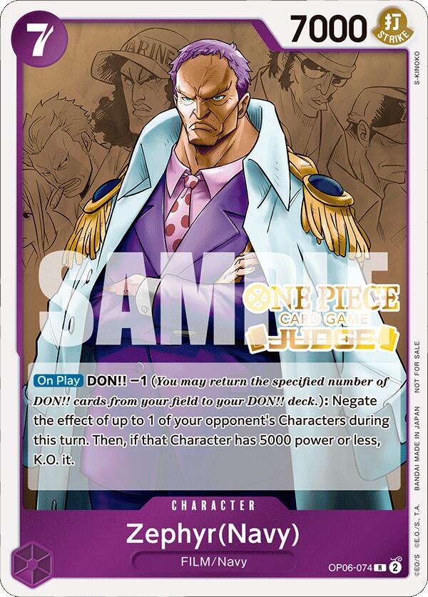 Zephyr (Navy) (Judge Pack Vol. 4) [One Piece Promotion Cards] | Card Merchant Takapuna