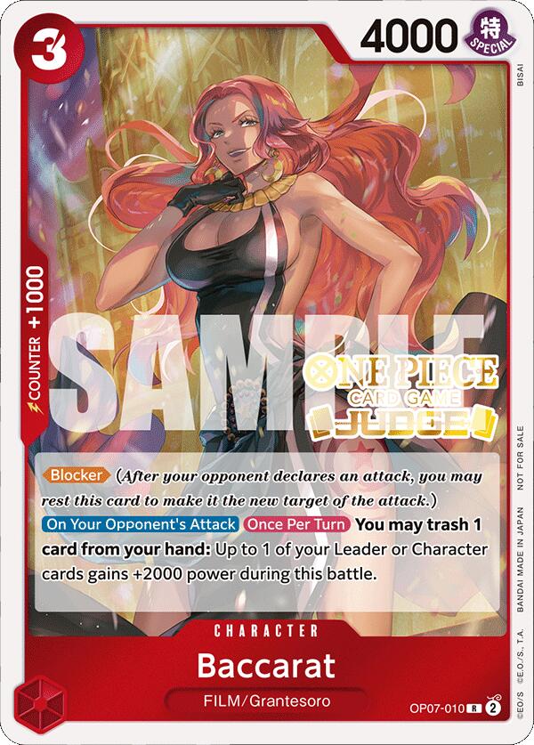 Baccarat (Judge Pack Vol. 4) [One Piece Promotion Cards] | Card Merchant Takapuna