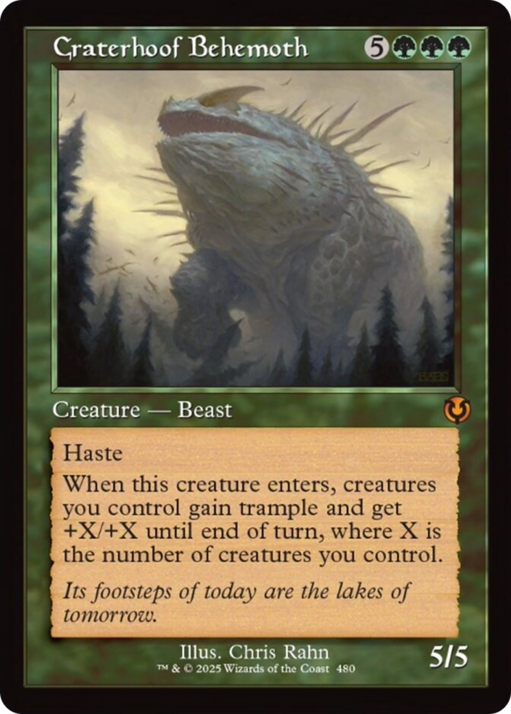 Craterhoof Behemoth (Retro Frame) [Innistrad Remastered] | Card Merchant Takapuna