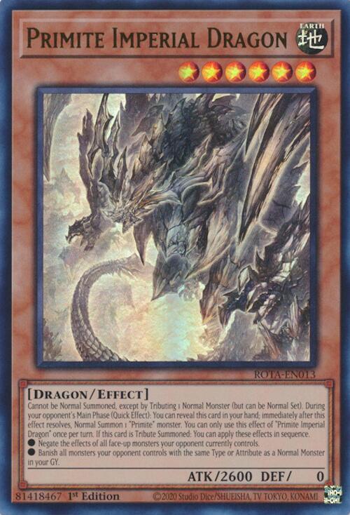 Primite Imperial Dragon [ROTA-EN013] Ultra Rare | Card Merchant Takapuna