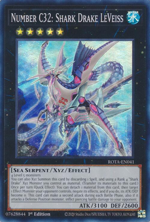 Number C32: Shark Drake LeVeiss [ROTA-EN041] Super Rare | Card Merchant Takapuna