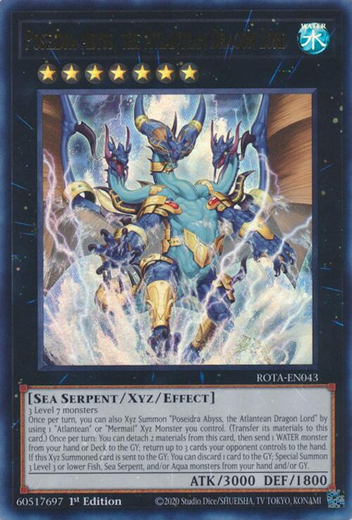 Poseidra Abyss, the Atlantean Dragon Lord [ROTA-EN043] Ultra Rare | Card Merchant Takapuna