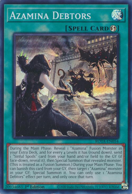 Azamina Debtors [ROTA-EN054] Super Rare | Card Merchant Takapuna