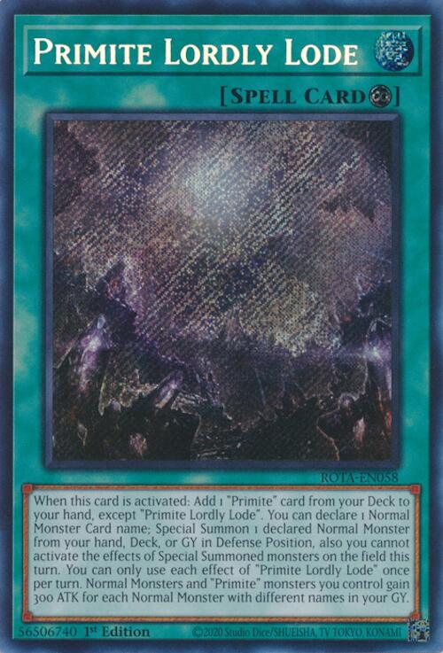 Primite Lordly Lode [ROTA-EN058] Secret Rare | Card Merchant Takapuna