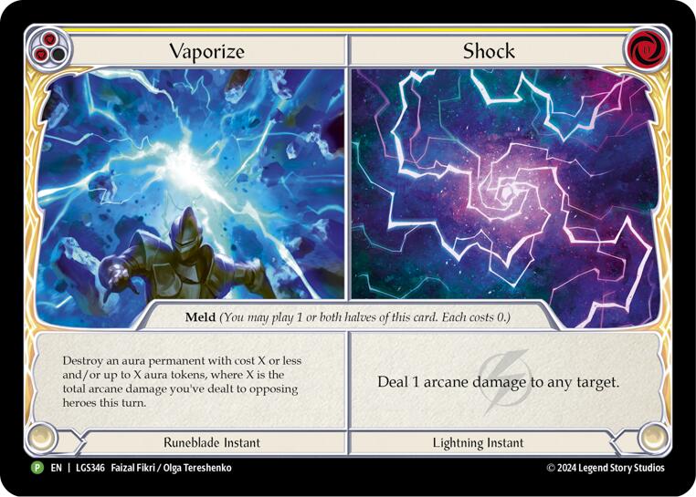 Vaporize // Shock - LGS346 [LGS346] (Promo)  Cold Foil | Card Merchant Takapuna