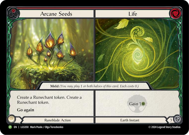 Arcane Seeds // Life - LGS350 [LGS350] (Promo)  Cold Foil | Card Merchant Takapuna