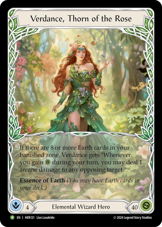 Verdance, Thorn of the Rose [HER121] (Promo)  Rainbow Foil | Card Merchant Takapuna