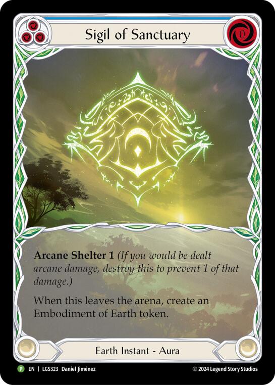 Sigil of Sanctuary (Extended Art) [LGS323] (Promo)  Rainbow Foil | Card Merchant Takapuna