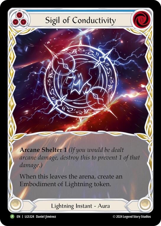 Sigil of Conductivity (Extended Art) [LGS324] (Promo)  Rainbow Foil | Card Merchant Takapuna