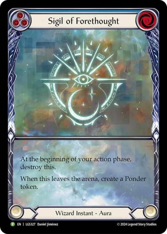 Sigil of Forethought (Extended Art) [LGS327] (Promo)  Rainbow Foil | Card Merchant Takapuna