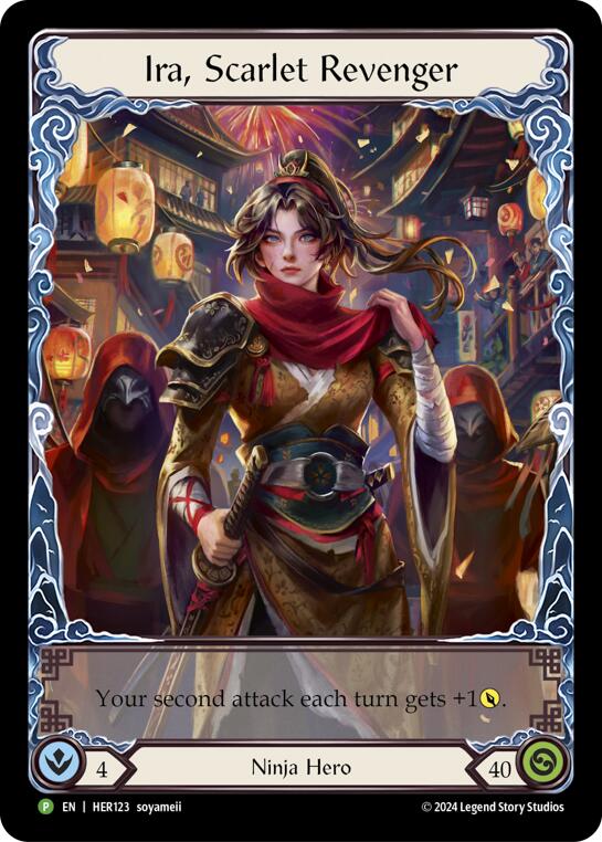 Ira, Scarlet Revenger [HER123] (Promo)  Rainbow Foil | Card Merchant Takapuna