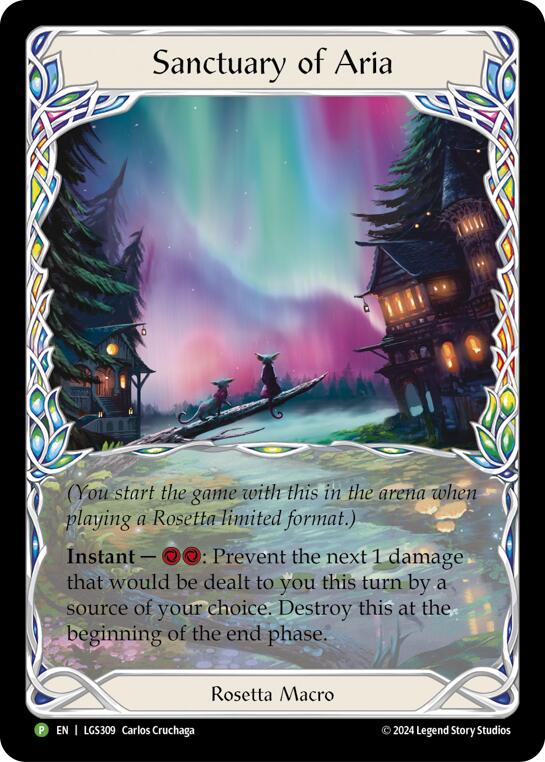 Sanctuary of Aria (Extended Art) [LGS309] (Promo)  Cold Foil | Card Merchant Takapuna