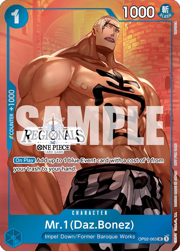 Mr.1 (Daz.Bonez) (Online Regional 2024 Vol. 3) [One Piece Promotion Cards] | Card Merchant Takapuna