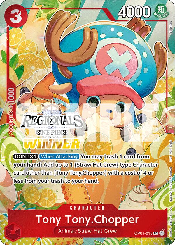 Tony Tony.Chopper (Online Regional 2024 Vol. 3) [Winner] [One Piece Promotion Cards] | Card Merchant Takapuna