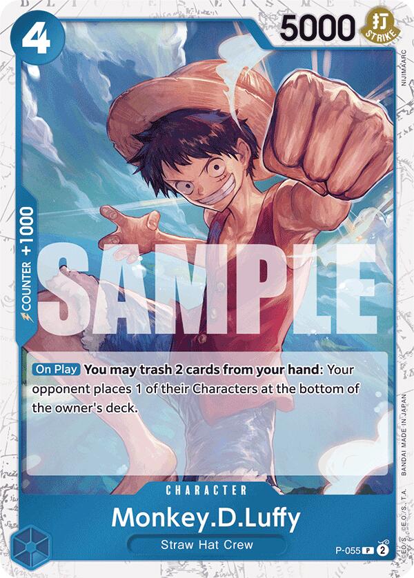 Monkey.D.Luffy (P-055) (Jolly Roger Foil) [Premium Booster -The Best-] | Card Merchant Takapuna