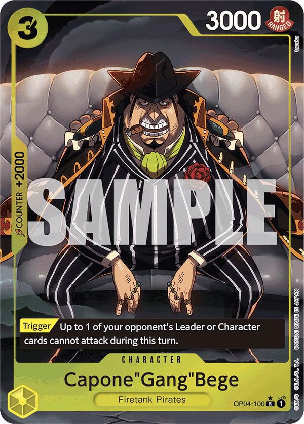 Capone"Gang"Bege (OP04-100) (Alternate Art) [Premium Booster -The Best-] | Card Merchant Takapuna