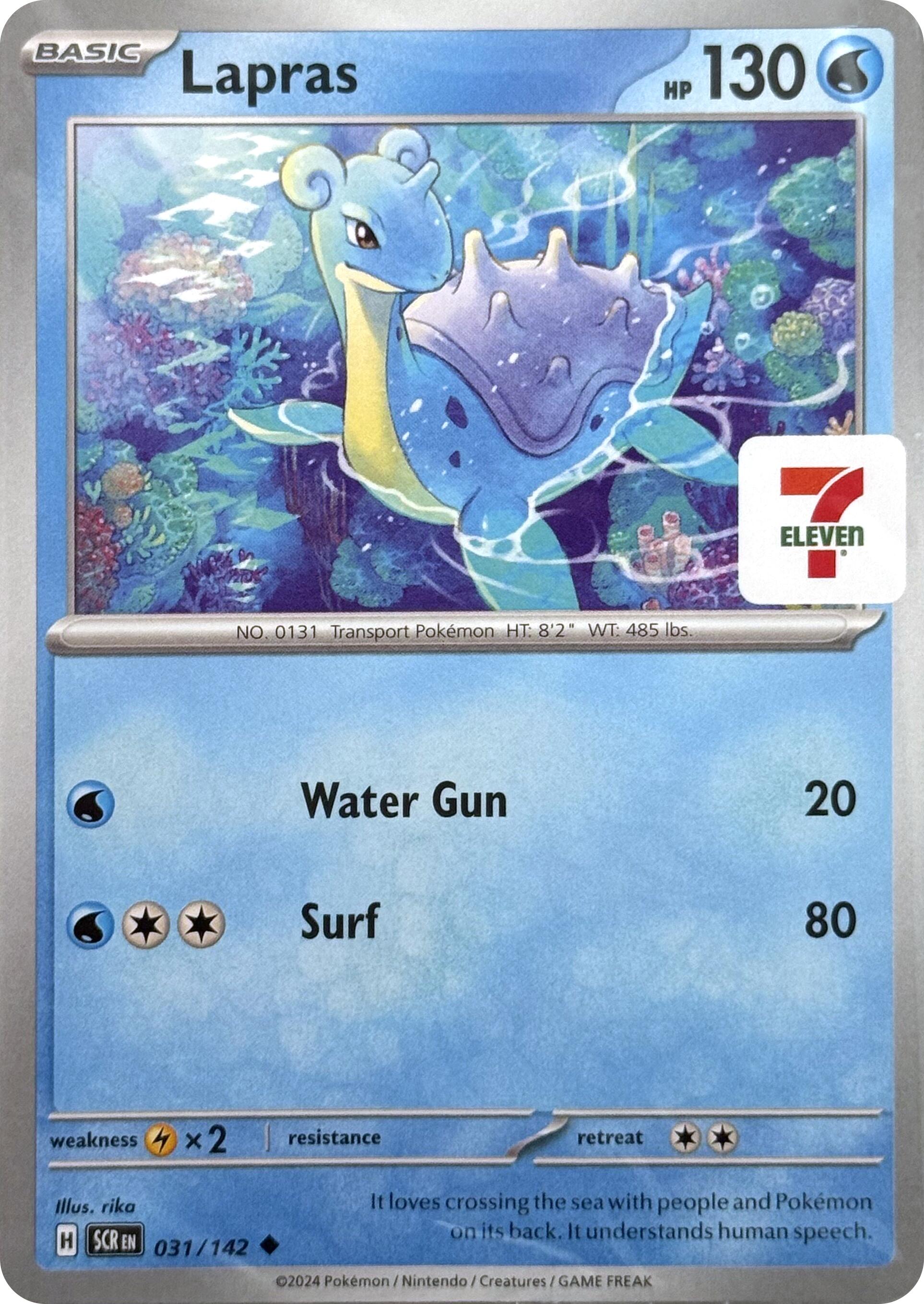 Lapras (031/142) (7-Eleven Promo) [Miscellaneous Cards] | Card Merchant Takapuna