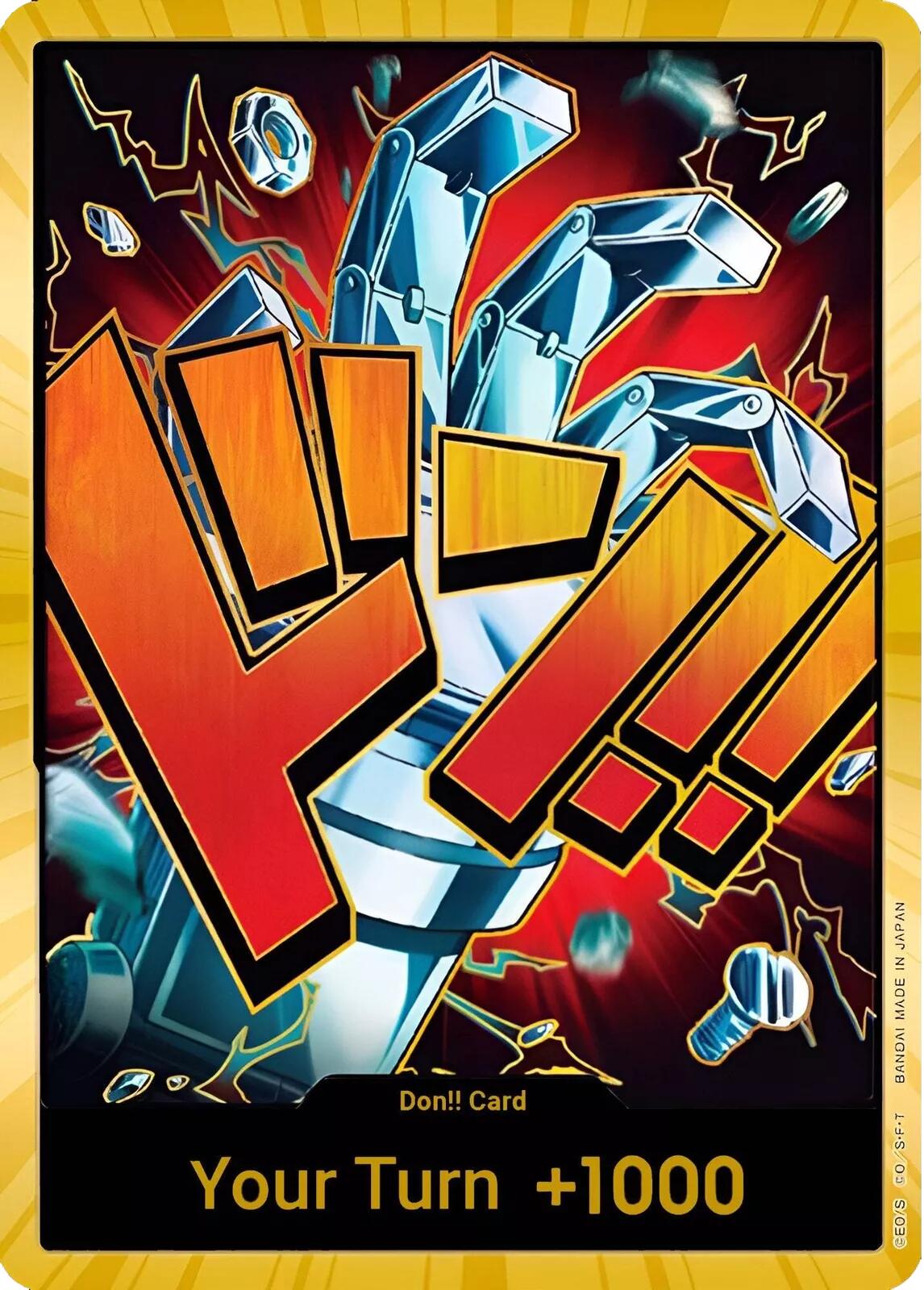 DON!! Card (Eustass "Captain" Kid) (Gold) [Premium Booster -The Best-] | Card Merchant Takapuna