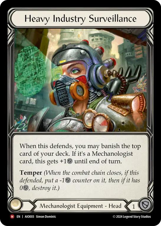 Heavy Industry Surveillance [AIO003] (Armory Deck: Dash)  Rainbow Foil | Card Merchant Takapuna