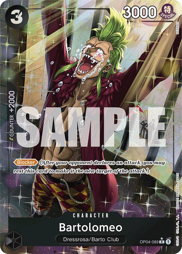 Bartolomeo (OP04-089) (Alternate Art) [Premium Booster -The Best-] | Card Merchant Takapuna